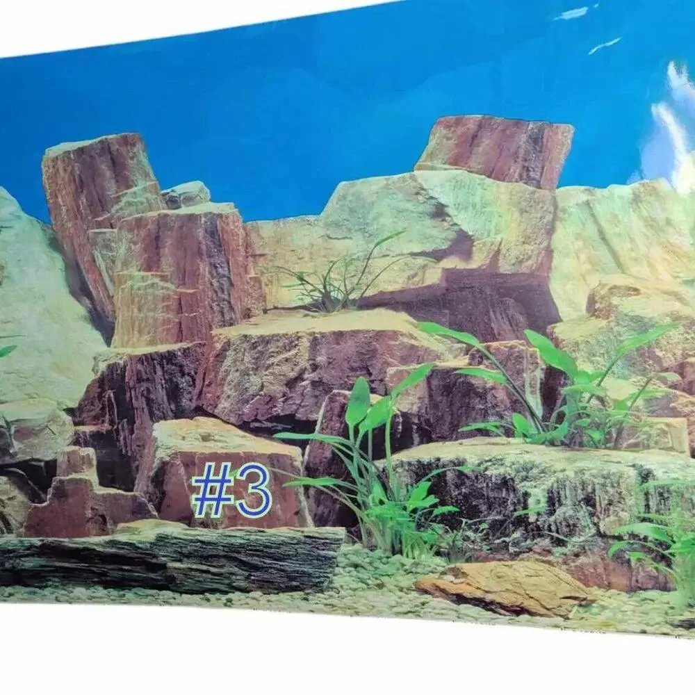 Aquarium/ Reptile Tank Backgrounds Choose your size- Double sided for added fun.